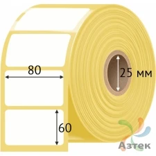 Этикетка самоклеящаяся 80х60 (рядов 1 по 250 шт) Termo TOP deep freeze в рулоне, втулка 25 мм (к) IQ code