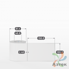 Этикетка самоклеящаяся 100х150 (рядов 1 по 250 шт) Полипропилен белый в рулоне, втулка 40 мм (к) IQ code 	