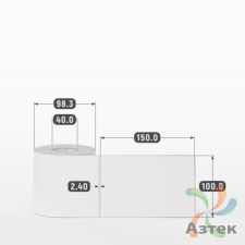Этикетка самоклеящаяся 100х150 (рядов 1 по 300 шт) Полипропилен белый в рулоне, втулка 40 мм (к) IQ code 	