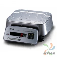Весы CAS FW500-30E настольные порционные до 30 кг, нержавеющая сталь