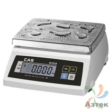 Весы CAS SW-20W настольные порционные до 20 кг, нержавеющая сталь