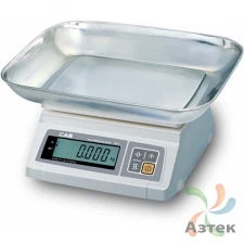 Весы CAS SW-5 настольные порционные до 5 кг, пластик