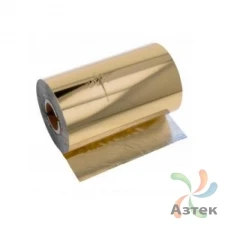 Риббон 100 мм. х 100 м. Resin цветной Out Золотой (Золотистый), втулка 0.5 дюйма (110мм ширина) IQ Code