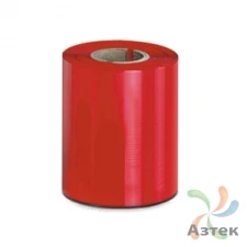 Риббон 100 мм. х 300 м. Wax цветной In Красный, втулка 1 дюйм 