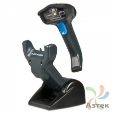 Сканер штрих-кода Datalogic Gryphon I GM4130 1D  Image, темный беспроводной, радиоканал, USB кабель, базовая станция
