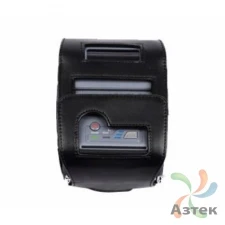 Чехол мягкий черный, кожаный с ремнем на плечо для Sewoo LK-P11, P20, P21