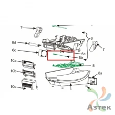 Датчик на просвет и черной метки для Zebra G- серия ТТ