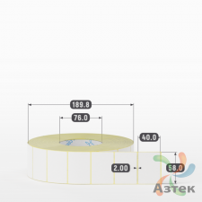 Термоэтикетка 58х40 (рядов 1 по 4000 шт) Termo ECO, втулка 76 мм (к) IQ code (подходит для Вайлдберриз)