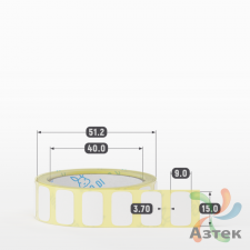 Термоэтикетка ЭКО 15х9 (рядов 1 по 500 шт)  в рулоне, втулка 40 мм (к) IQ code