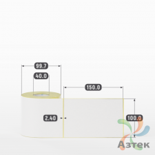 Термоэтикетка ЭКО 100х150 (рядов 1 по 300 шт)  в рулоне, втулка 40 мм (к) IQ code