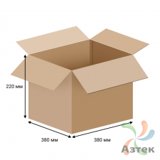 Гофрокороб 380х380х220 Т24 Бурый