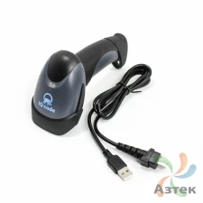 Сканер штрих-кода IQ code 1408 2D  Image, темный беспроводной, радиоканал, USB кабель, USB-HID, ЕГАИС