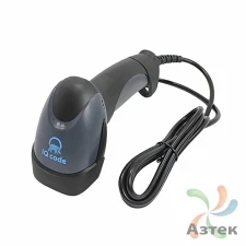 Сканер штрих-кода IQ code 1401 1D  Лазерный, темный ручной, USB кабель, USB-HID