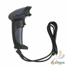 Сканер штрих-кода IQ code 1401 1D  Лазерный, темный ручной, USB кабель, USB-HID