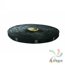 Размерник Тканый «96» Черный 10х40 мм в рулоненарезкав упаковке (1000 шт) Дамаск