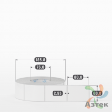 Этикетка самоклеящаяся 60х80 (рядов 1 по 2 000 шт) Полипропилен белый в рулоне, втулка 76 мм (к) IQ code 	