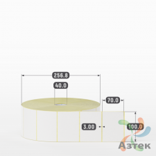 Термоэтикетка ЭКО 100х70 (рядов 1 по 5 000 шт)  в рулоне, втулка 40 мм (к) IQ code