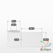 Этикетка самоклеящаяся 105х148 (рядов 1 по 250 шт) Полипропилен белый в рулоне, втулка 40 мм (к) IQ code 	
