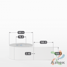 Этикетка самоклеящаяся 100х150 (рядов 1 по 1 000 шт) Полипропилен матовый в рулоне, втулка 76 мм (к) IQ code
