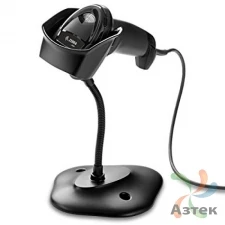Сканер штрих-кода Zebra DS2208 2D  Image, темный ручной, RS-232 кабель, USB-HID, подставка, ЕГАИС