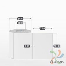 Этикетка самоклеящаяся 101х73 (рядов 1 по 400 шт) Transfer Vellum в рулоне, втулка 40 мм (к) IQ code 