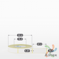 Термоэтикетка ТОП 30х87 (рядов 1 по 1 000 шт)  в рулоне, втулка 76 мм (к) IQ code