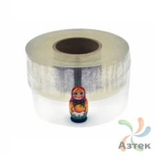 Силиконовая лента 40мм х 50м втулка 76 мм, цвет - прозрачный	