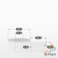 Этикетка самоклеящаяся 100х150 (рядов 1 по 1 500 шт) Transfer Vellum в рулоне, втулка 76 мм (к) IQ code 