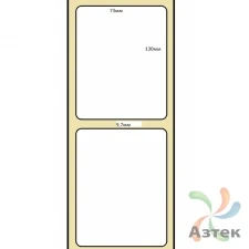 Термоэтикетка ЭКО 73х130 (рядов 1 по 1 500 шт)  в рулоне, втулка 76 мм (к) IQ code