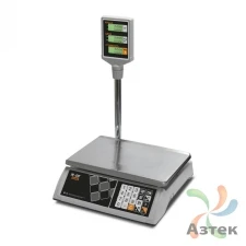 Весы Mertech M-ER 327 ACP-15.2 LCD настольные торговые до 15 кг, металл, пластик