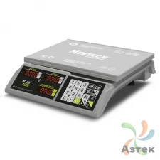 Весы Mertech M-ER 326 AC-15.2 LED настольные торговые до 15 кг, пластик