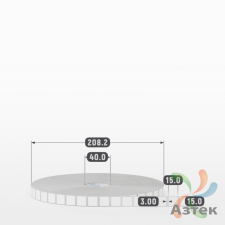 Этикетка самоклеящаяся 15х15 (рядов 1 по 15 000 шт) Полипропилен белый в рулоне, втулка 40 мм (к) IQ code 	