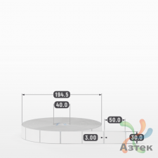 Этикетка самоклеящаяся 30х50 (рядов 1 по 4 000 шт) Полипропилен белый в рулоне, втулка 40 мм (к) IQ code 	