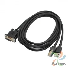 Кабель интерфейсный USB-RS-232, черный, прямой для Mertech 2310 (2300), 7700, 8400, 8500, 9000