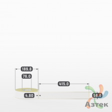Термоэтикетка ЭКО 58х415 (рядов 1 по 400 шт)  в рулоне, втулка 76 мм (к) IQ code