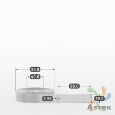 Этикетка самоклеящаяся с печатью 20х80 (рядов 1 по 500 шт) Прозрачный полипропилен в рулоне, втулка 40 мм (к) IQ code + Черная метка