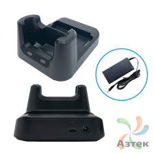 Коммуникационно-заряжающая с площадкой для АКБ подставка HT330 USB-C для Unitech HT330, 1 сл.