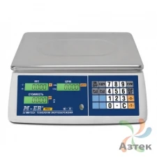 Весы Mertech M-ER 223 AC-32.5 LCD настольные торговые до 32 кг, нержавеющая сталь