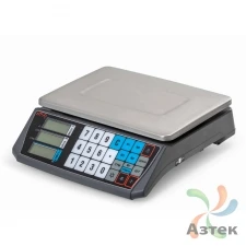 Весы Атол MARTA (без стойки, RS-232) RS-232 настольные торговые до 30 кг, нержавеющая сталь
