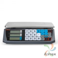 Весы Атол MARTA (без стойки, RS-232) RS-232 настольные торговые до 30 кг, нержавеющая сталь