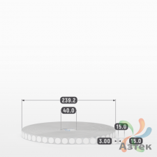 Этикетка самоклеящаяся круглая 15 мм (рядов 1 по 20 000 шт) Полипропилен белый в рулоне, втулка 40 мм (к) IQ code 	