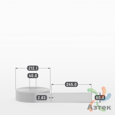 Этикетка самоклеящаяся с печатью 60х245 (рядов 1 по 1 000 шт) Прозрачный полипропилен в рулоне, втулка 40 мм (к) IQ code + Черная метка