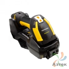 Сканер штрих-кода Datalogic PM9600-SR433RBK10 1D/2D  2D Imager SR, Желтый беспроводной, радиоканал, RS-232 кабель, USB кабель, блок питания, подставка