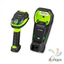 Сканер штрих-кода Zebra DS3678-SR3U42A0SFC 1D/2D  2D Imager, Зеленый беспроводной, Bluetooth, USB кабель, блок питания, подставка