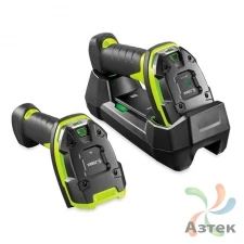Сканер штрих-кода Zebra DS3678-SR3U42A0SFC 1D/2D  2D Imager, Зеленый беспроводной, Bluetooth, USB кабель, блок питания, подставка
