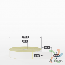 Термоэтикетка ТОП 60х80 (рядов 1 по 5 000 шт)  в рулоне, втулка 40 мм (к) IQ code