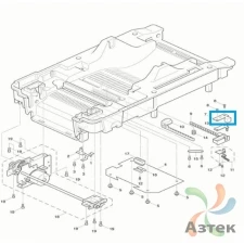 Направляющая для этикеток (правая + крышка датчика) для TSC TTP-247/TTP-345