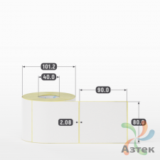 Этикетка самоклеящаяся 80х90 (рядов 1 по 500 шт) Termo TOP deep freeze в рулоне, втулка 40 мм (к) IQ code