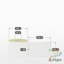 Этикетка самоклеящаяся 102х152 (рядов 1 по 500 шт) Termo TOP deep freeze в рулоне, втулка 40 мм (к) IQ code