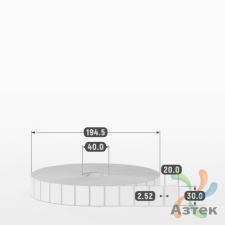 Этикетка самоклеящаяся 30х20 (рядов 1 по 10 000 шт) Полипропилен белый в рулоне, втулка 40 мм (к) IQ code 	